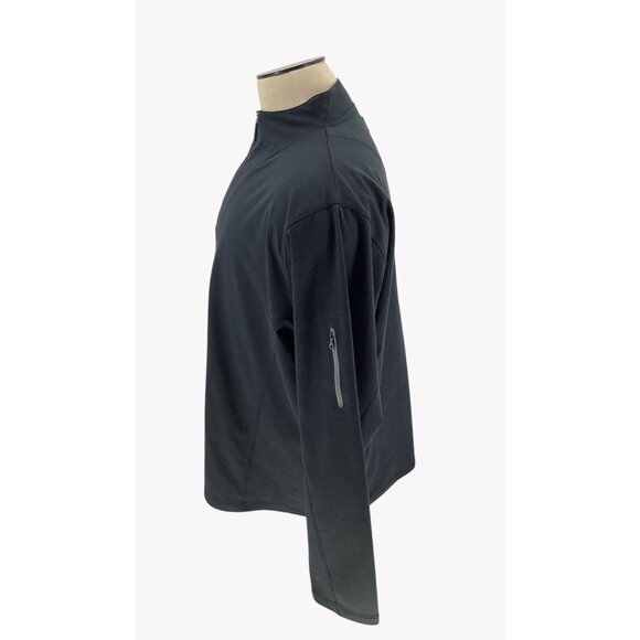 Peter Millar Wind Element1 Black 1/4 Zip Pullover Jacket XL Champion Hills Logo - Picture 5 of 7